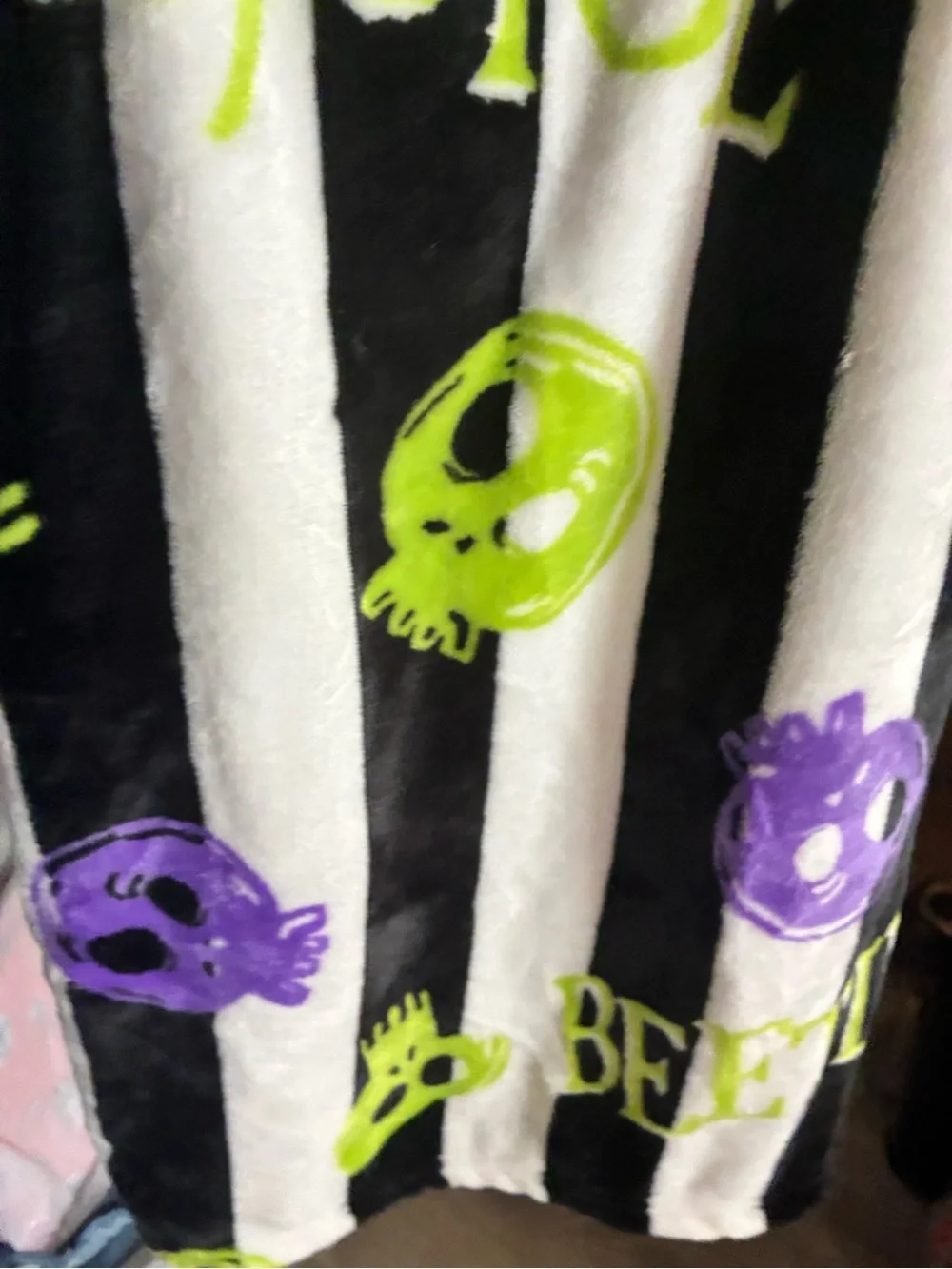 Beetlejuice Plush throw blanket